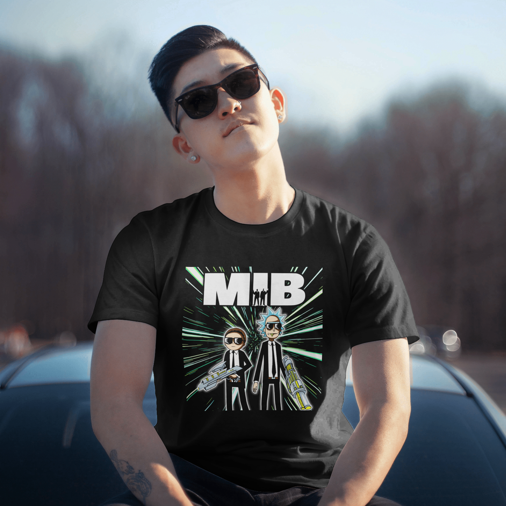 T-Shirt MIB Rick et Morty – Image 2